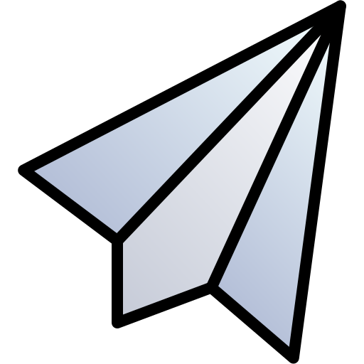 Бумажный самолетик Generic gradient lineal-color иконка