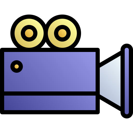 videocamera Generic gradient lineal-color icoon