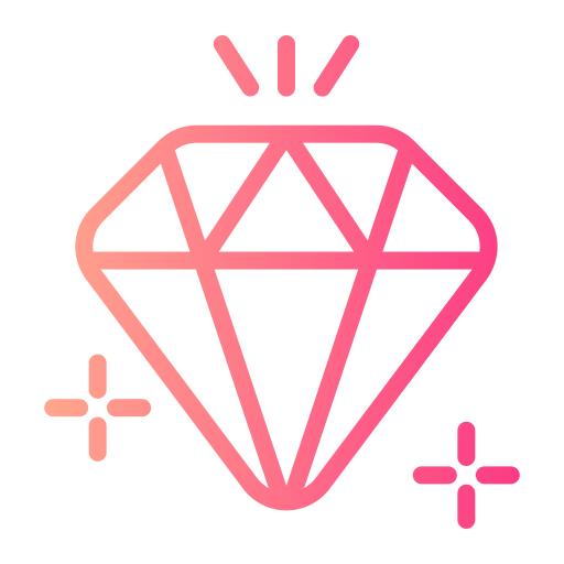 diamante Generic gradient outline icono