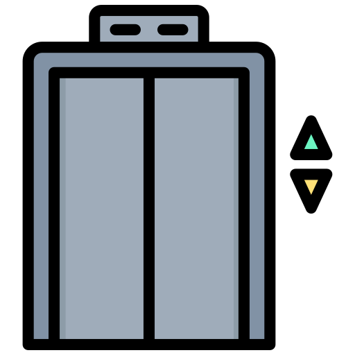 엘리베이터 Generic color lineal-color icon