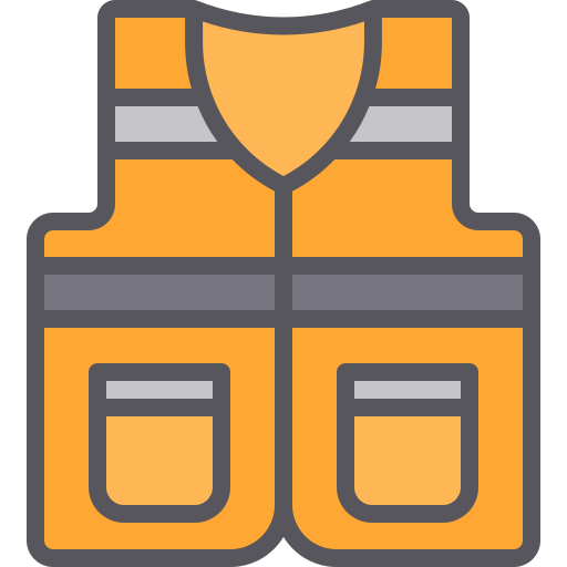 chaleco de seguridad Generic color lineal-color icono