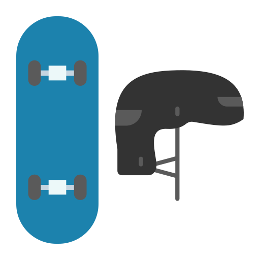 Skateboard Generic color fill icon