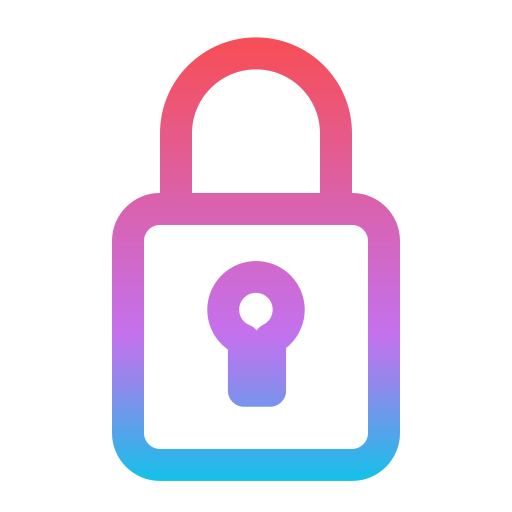 Lock Generic gradient outline icon