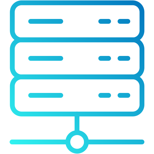 server Generic gradient outline icoon