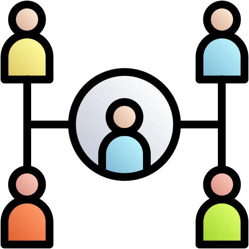 User network Generic gradient lineal-color icon