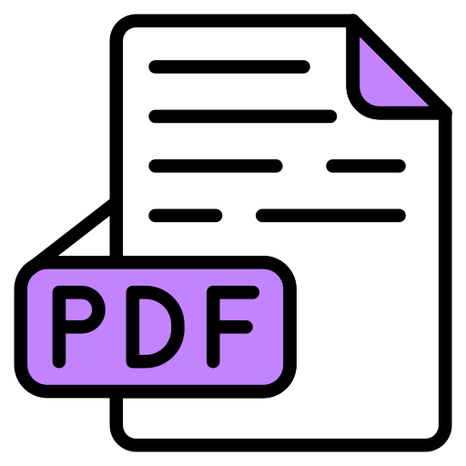 pdf 문서 Generic color lineal-color icon