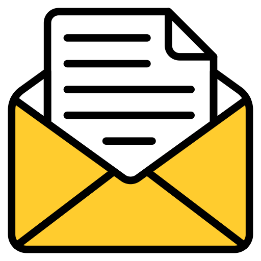 文書をメールで送信する Generic color lineal-color icon