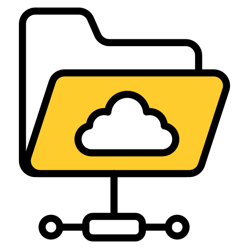 Cloud folder Generic color lineal-color icon