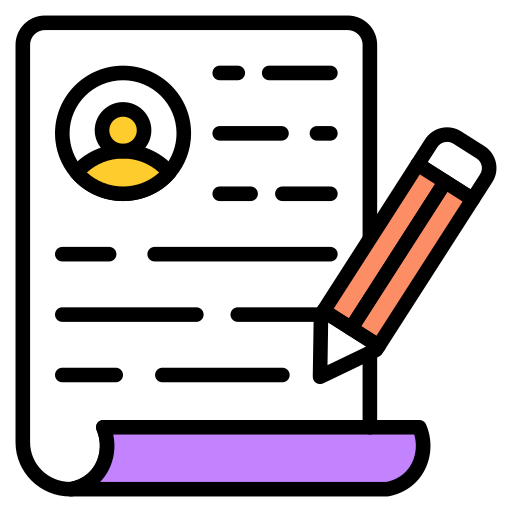 이력서 Generic color lineal-color icon
