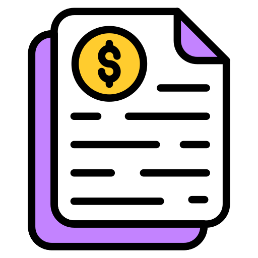 Finance document Generic color lineal-color icon