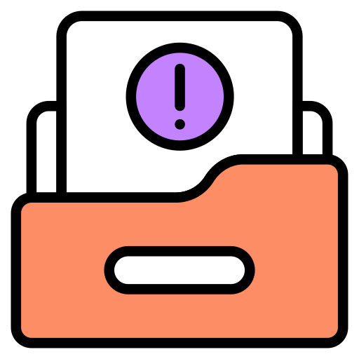 Folder error Generic color lineal-color icon