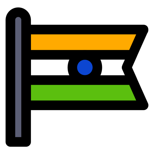 インドの国旗 Generic color lineal-color icon