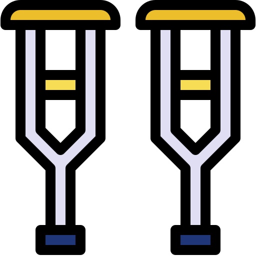 muletas Generic color lineal-color icono