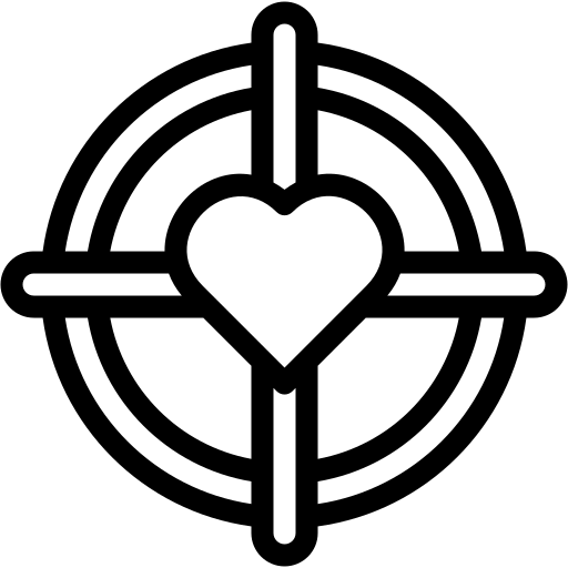 cible Generic black outline Icône