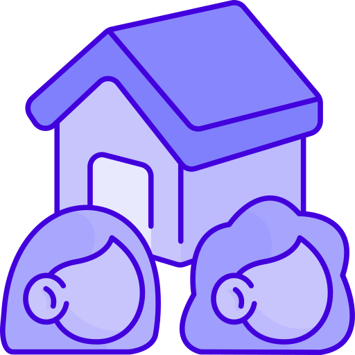 Shared housing Generic color lineal-color icon