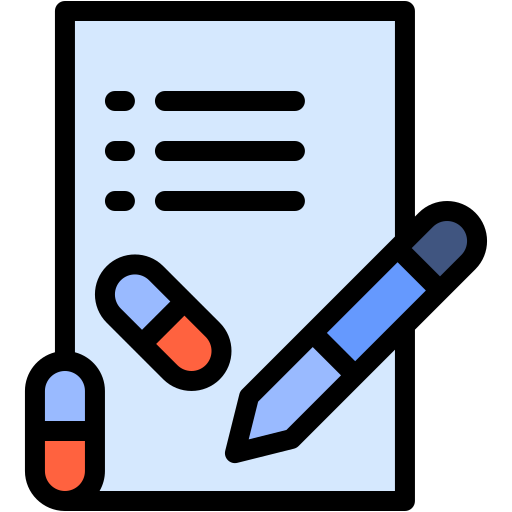 prescrizione medica Generic color lineal-color icona