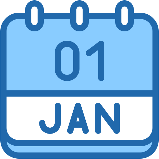 1 gennaio Generic color lineal-color icona