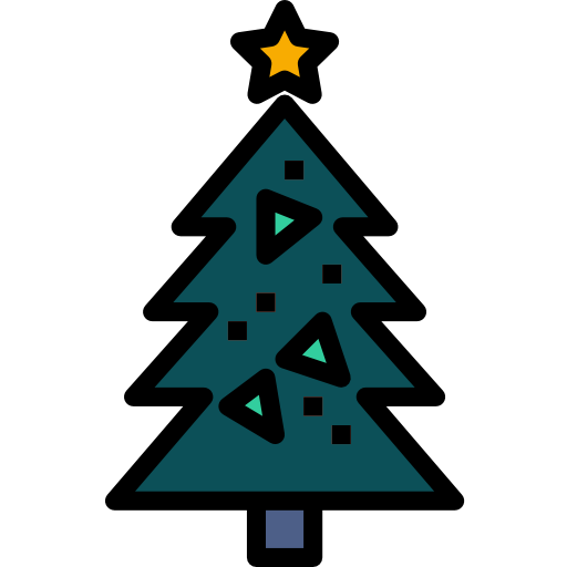 Christmas tree PongsakornRed Lineal Color icon