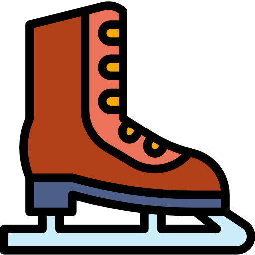 patinaje sobre hielo PongsakornRed Lineal Color icono