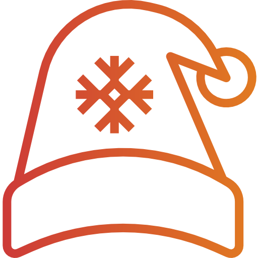 Новогодняя шапка PongsakornRed Gradient иконка