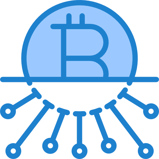 bitcoiny srip Blue ikona