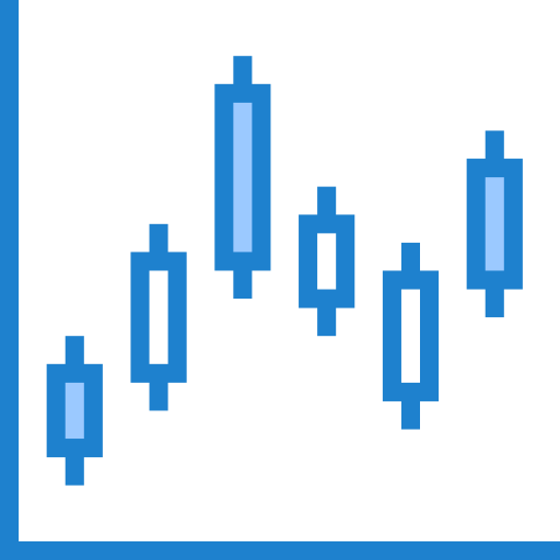 Graph srip Blue icon