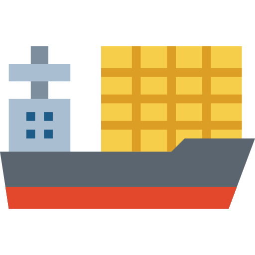 vrachtschip PongsakornRed Flat icoon