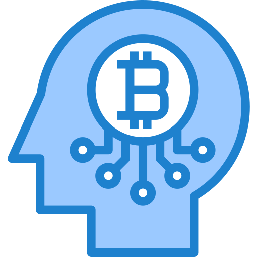 Brain srip Blue icon