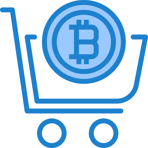 carrito de compras srip Blue icono