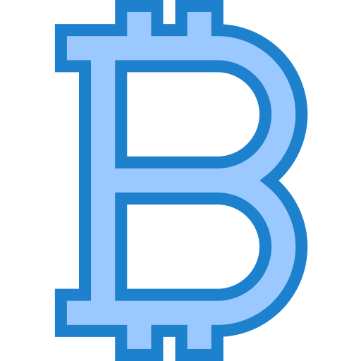 비트 코인 srip Blue icon