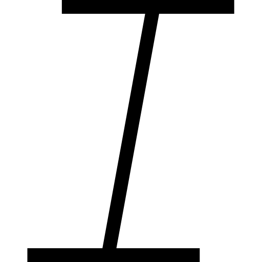 itálico Pictogramer Outline icono