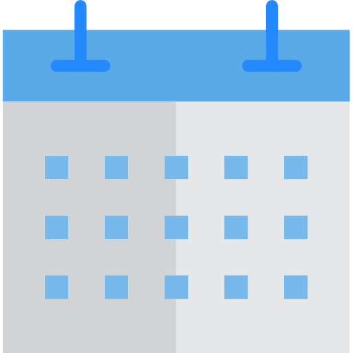 calendario srip Flat icono