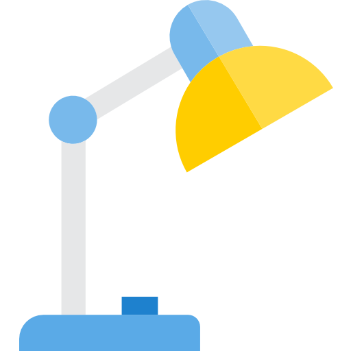 lámpara de escritorio srip Flat icono