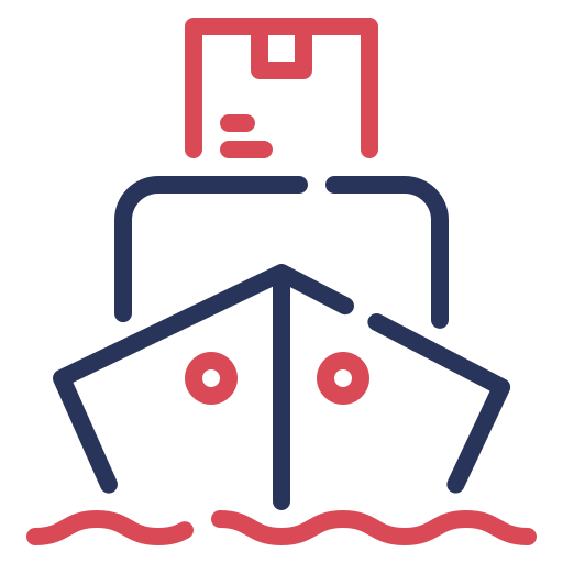Ship Generic color outline icon
