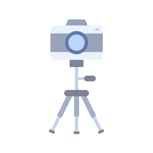 Camera stand Generic color fill icon