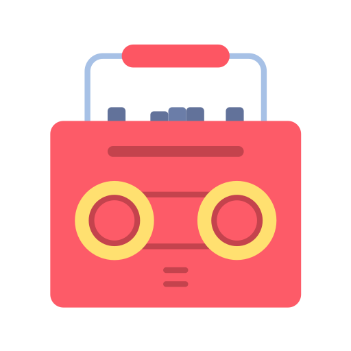 Tape recorder Generic color fill icon