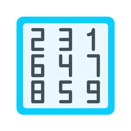 Number Generic color fill icon