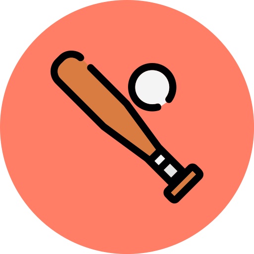 Baseball bat Generic color lineal-color icon