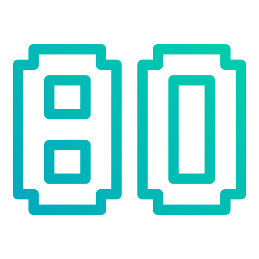 80 Generic gradient outline icon