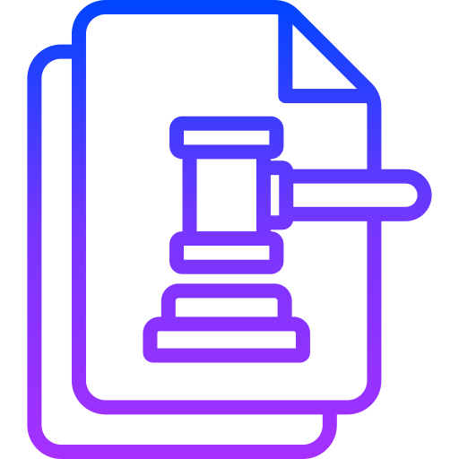 legaal document Generic gradient outline icoon