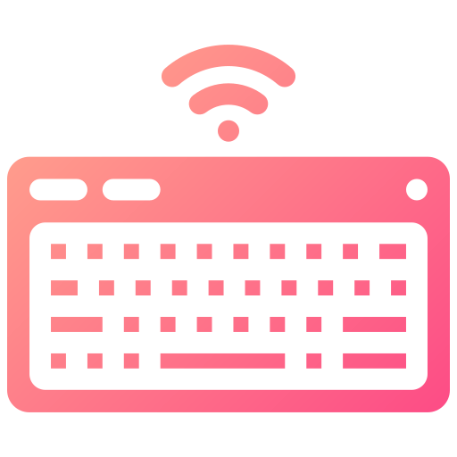Wireless keyboard Generic gradient fill icon