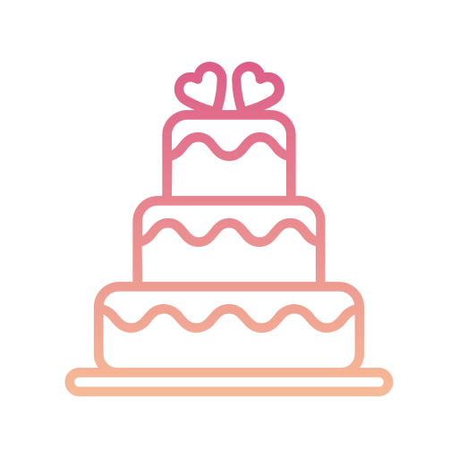 bolo de casamento Generic gradient outline Ícone