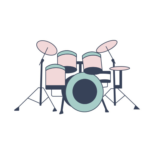 ドラムセット Generic color lineal-color icon