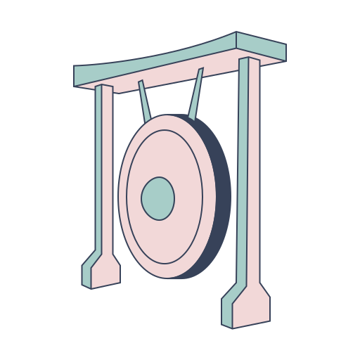 gong Generic color lineal-color icon