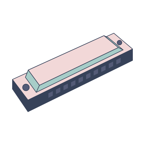 harmonica Generic color lineal-color Icône