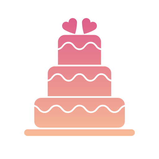 Wedding cake Generic gradient fill icon