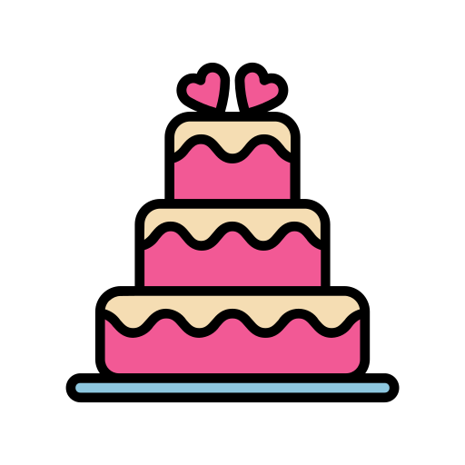 Wedding cake Generic color lineal-color icon