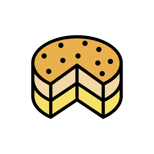 tarta de queso Generic color lineal-color icono