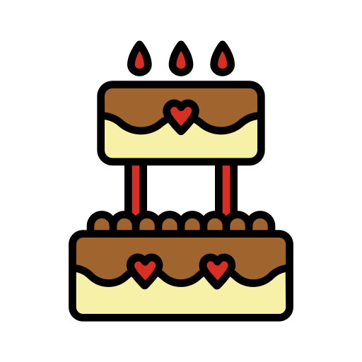 Wedding cake Generic color lineal-color icon