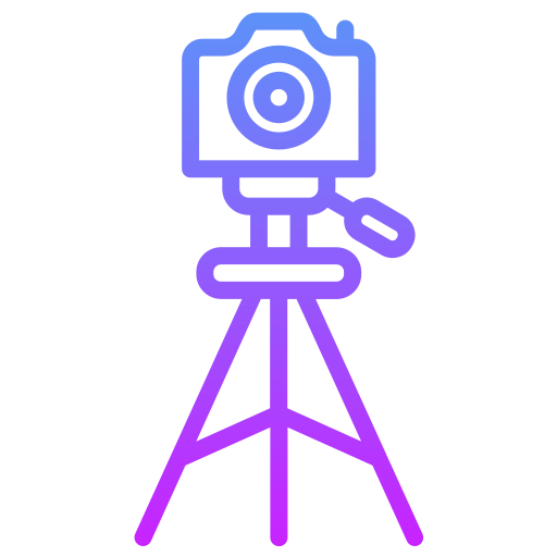 Tripod camera Generic gradient outline icon